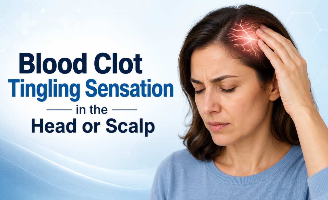 blood clot tingling sensation in the head or scalp