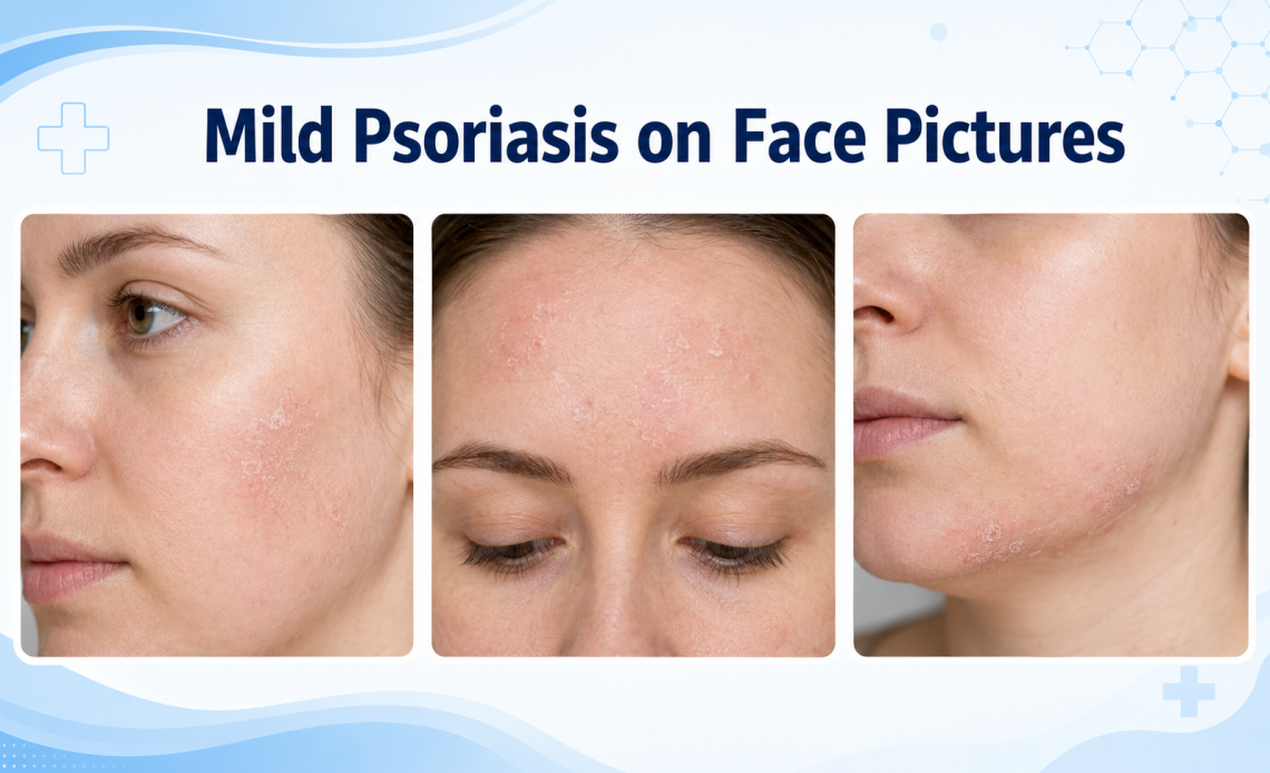 mild psoriasis on face pictures